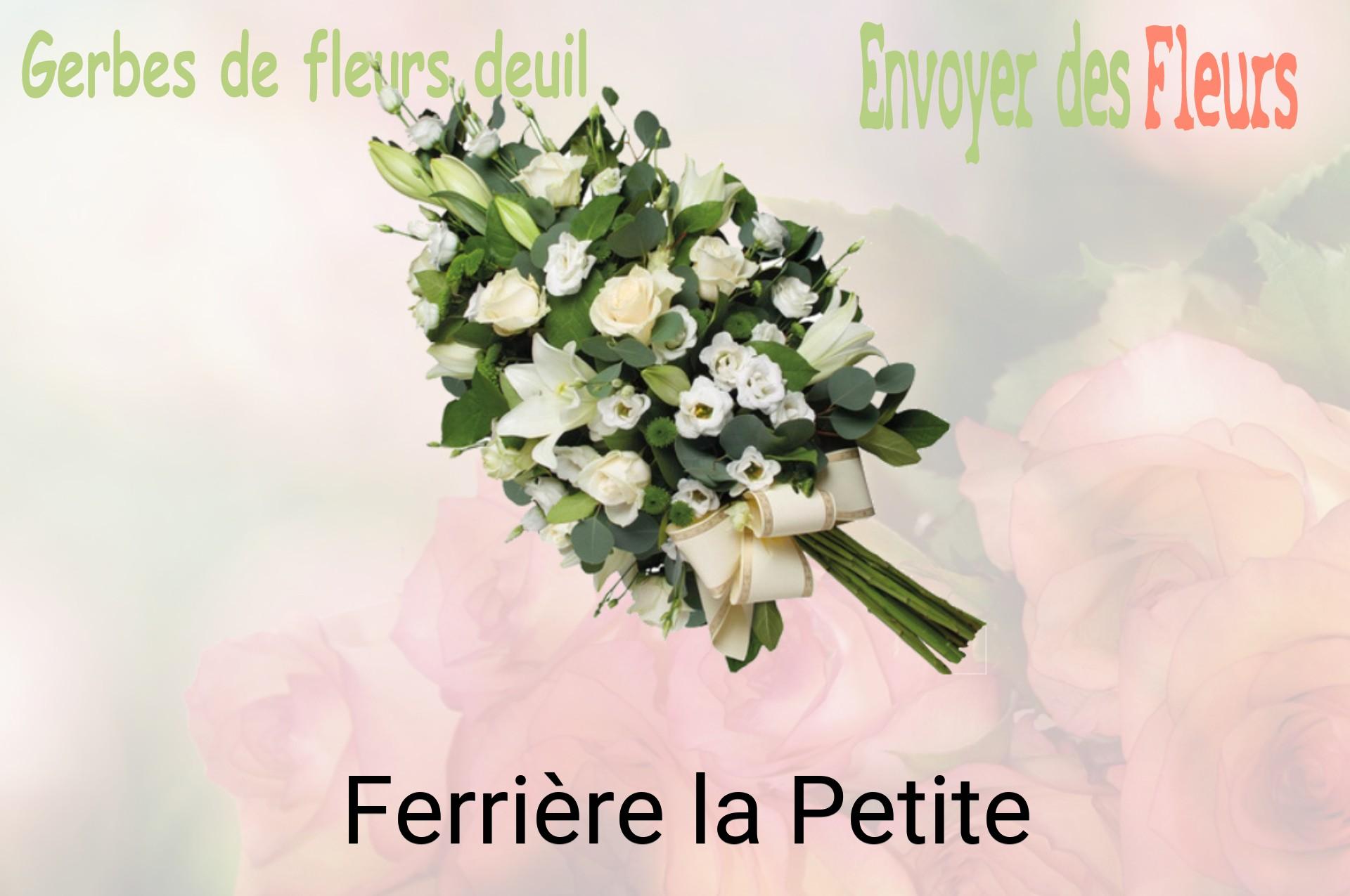 Gerbe de fleurs de deuil livrée à Ferrière-la-Petite